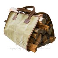 Buy cheap Foldable Canvas Firewood Bag Fashionable For Outdoor Picnic / Camping product