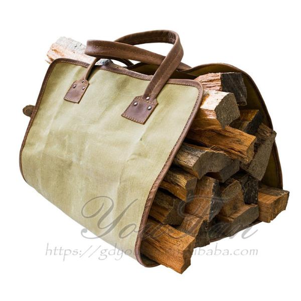 Buy cheap Foldable Canvas Firewood Bag Fashionable For Outdoor Picnic / Camping from wholesalers