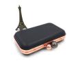 Buy cheap 2019 hot sale rose gold metal purse frame cross iron evening bag frame with ball lock from wholesalers