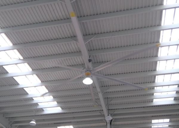 Buy cheap Aluminum Magnesium Alloy Blade Hvls Ceiling Fan For 1.5kw Brushless Permanent Magnet AC from wholesalers