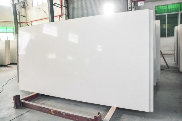 Buy cheap Polished White Calacata Quartz Stone For Vanity tops,wall tile 3000*1400mm from wholesalers