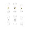 Buy cheap Gold Rim Decorative Cocktail Bartender Kit , Double Jigger Set 50ml Crystal from wholesalers