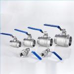 1.0''-6.0" Port Size Mirror Polished Stainless Steel Thread Ball Valve For Water