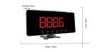 Wireless Table Call service button with display receiver system
