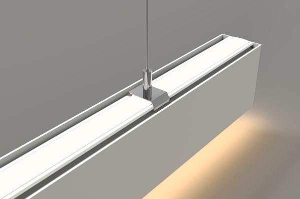 Buy cheap Led strip aluminum profile W30xH55mm Suspended LED Aluminium Profile from wholesalers