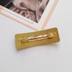 geometry snap hair clips metal girls Korean ponytail hair grip 8.5x3cm