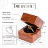 Buy cheap Handmade Wooden Wedding & Engagement Ring Box. Customizable Premium Quality for Your Special Day. from wholesalers