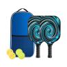 Buy cheap Lightweight Durable Carton Fiber Pickleball Paddles Set Of 4 With Balls And Carry Case from wholesalers