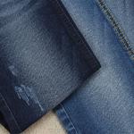 denim fabric with stretch suitable for women jeans making at 9.9 OZ in dark blue