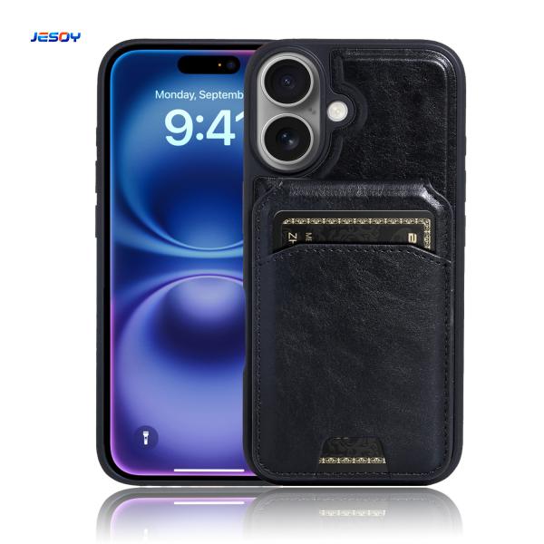 Buy cheap Magnet Pu Leather Phone Case With Magsafe Card Holder For IPhone Samsung from wholesalers