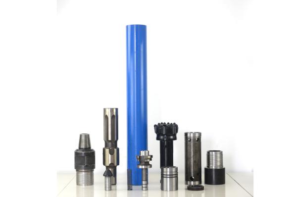 Alloy Steel DTH Spare Parts , 99MM Dth Drilling Tools Lower Air / Oil Consumptio