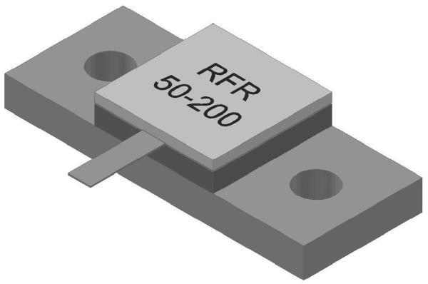 Buy cheap DC 9GHz 50ohm 200w 12.7mmx12.7mm Flange Resistors ODM from wholesalers