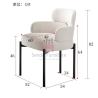 Buy cheap OEM Upholstered Fabric Dining Chair With Armrests In Metal Frame from wholesalers