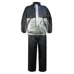 Silver Reflective Cycling Rain Jacket Coat Lightweight Breathable Reflective