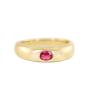 Buy cheap Jewelry Type Rings Vintage 18K Gold Plated Emerald Baguette Dome Gemstone Rings for Women from wholesalers