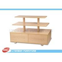 Buy cheap Exhibition Durable MDF Gondola Display Stands with Cabinets , Melamine finish product