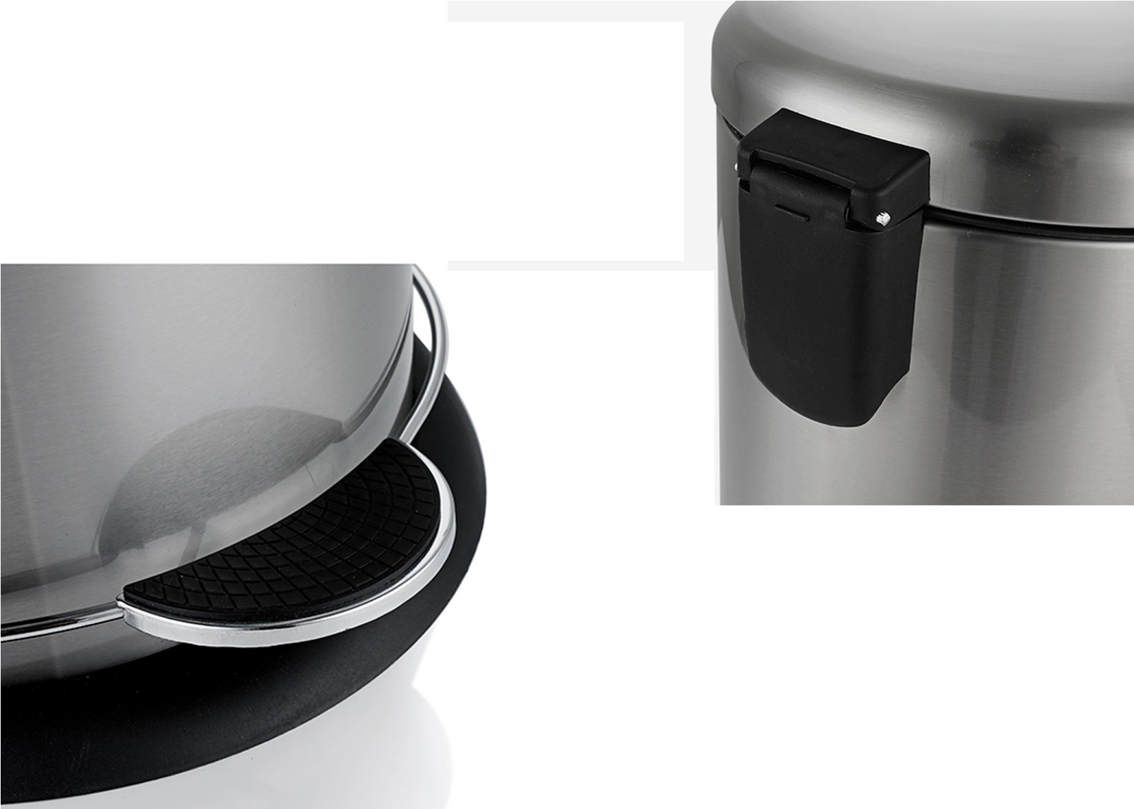 Stainless Steel 20L Fingerprint Proof Trash Can