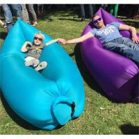 Buy cheap Portable Fast Inflatable Lazy Air Sleeping Bag Large Sofa Camping Bed Beach product