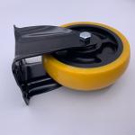 3 Inch Polyurethane Top Plate Mounted Rigid Caster Wheels For Industry