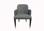 Restaurant 54cm 87cm Wrought Iron Upholstered Dining Chairs