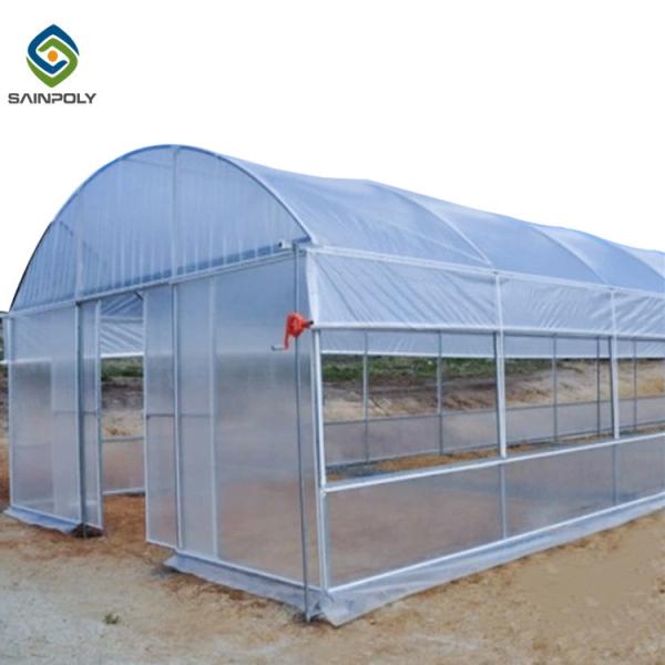 Buy cheap 10m Single Span Tunnel Greenhouse With Cooling System from wholesalers