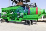 YHZG25 25m3/H Mobile Concrete Batching Plant, Mini Mobile Concrete Batching