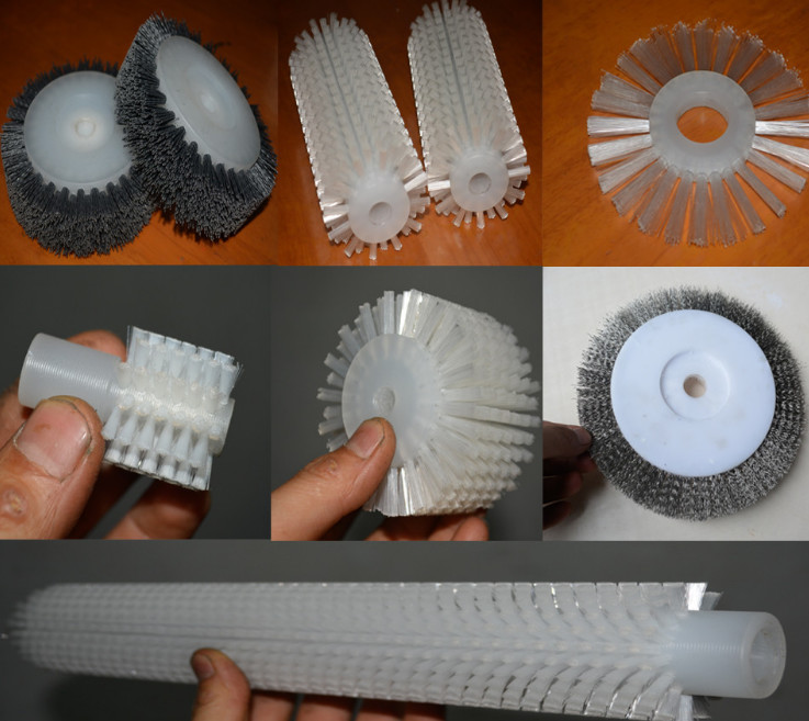 Derust Mechanical Support Nylon Filament Brush Polishing Function