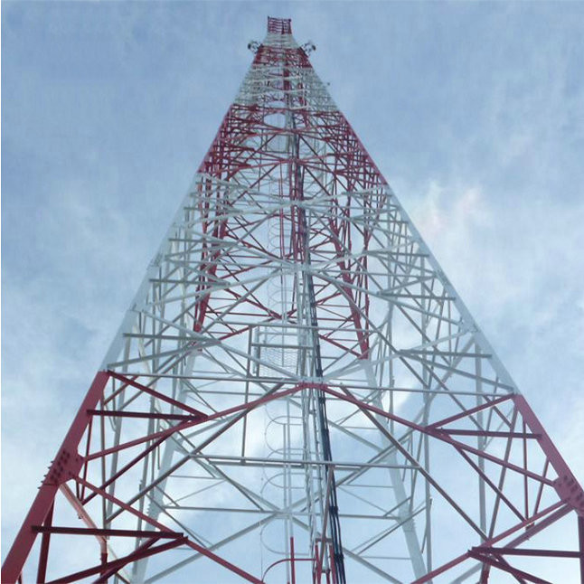 Hot Galvanized Free Standing 120km/H 45m 3 Legged Tower