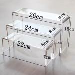 Acrylic Display Riser Stand Toy Organizer , Tabletop Acrylic Cake Display OEM