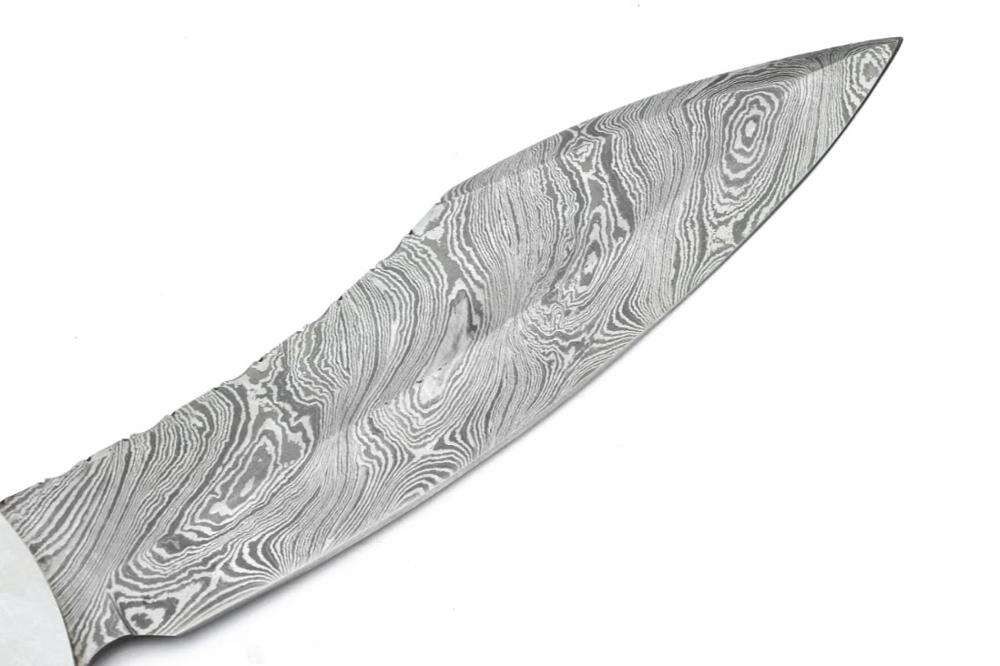 Damascus Micarta Custom Hunting Knife Handmade Stainless Steel Machete 14in