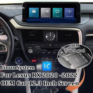 Wholesale Viknav Fit For Original Car 12.3Inch Screen Linux System For Lexus RX 2020 2021 2022 Wireless Apple CarPlay Android Auto from china suppliers