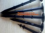 plastic nail, pins for ground cloth,garden nails,silt fence, plastic garden pegs