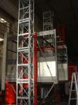Open Top Cage 2ton 22m/Min Construction Material Lifting Hoist In Building Site