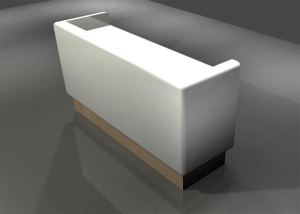 Buy cheap Small Size Pure White Retail Checkout Counter Simply Styple For Clothing Shop from wholesalers