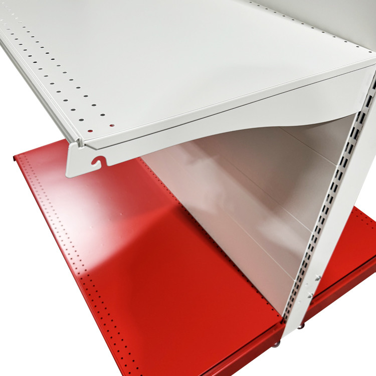 Customizable Color Cold Rolled Steel Supermarket Display Shelving / Grocery Store Shelving