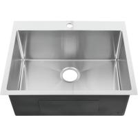 Buy cheap Handcrafted Top Mount Stainless Steel Kitchen Sink With Radius R10 Coved Corners product