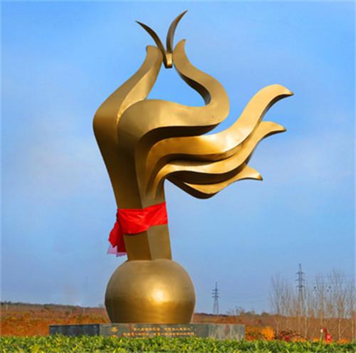 Buy cheap Large Bronze Abstract Brass Art Sculpture Decorative Metal Hand Sculpture from wholesalers
