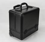Black Small Rolling Makeup Trolley Case Size 360 * 250 * 360mm / Aluminum Pro