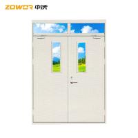 Buy cheap Grey Color Single Hinged Steel Fire Exit Doors/Kraftpaper Infilling/45mm Door product