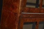 Vintage Style Home Office Bookcase , Tall Slim Bookcase With Glass Doors