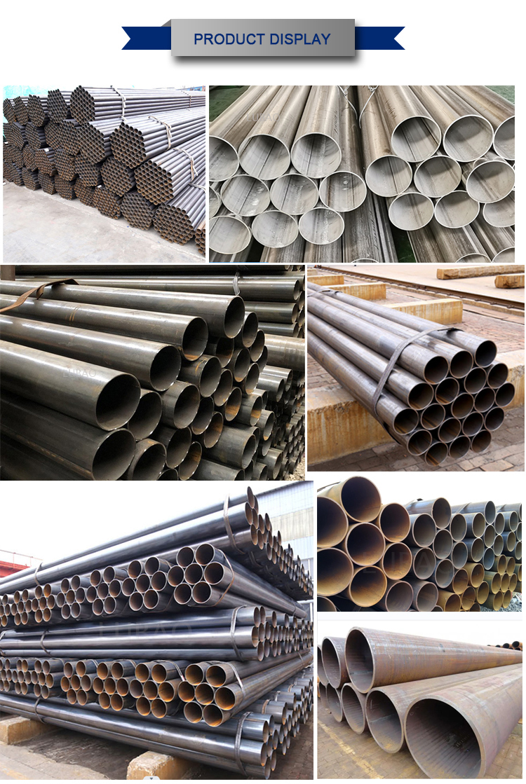 20mm Thick Wall Pipeline Carton Steel Straight Seam Welded Pipe with Non-oiled Surface and Tolerance of ±1%