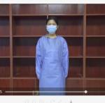 Full Body Good Air Permeability Surgery Sgs Disposable Medical Gown