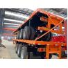 Buy cheap ABS Anti-lock Braking System Flat Deck Flatbed Truck Semi Trailer from wholesalers