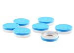 Embossing Flip Off Vial Caps , Colorful 20mm Flip Off Caps Non Spill