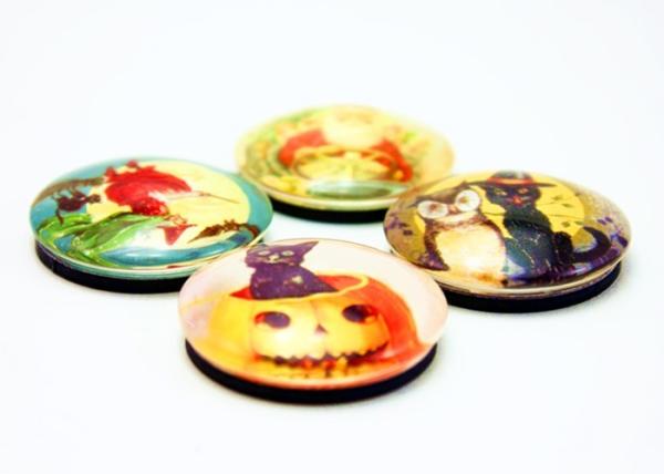 Buy cheap Halloween Decoration 4 Colors Offset Printing Glass Fridge Magnets Magnets For Refrigerator from wholesalers