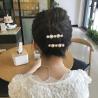 Buy cheap Elegant Hair Clip Accessories Pearl Hairclips Wedding Round Set Girls Shaped 6.3cm from wholesalers
