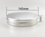 300ml 145 * 25 Silver Straight Cover Circular Aluminum Box Mooncake Box Tea Cake