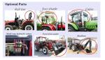 4wd 4*4 used farm tractors with loaders flat tyre steering hydraulic tractor
