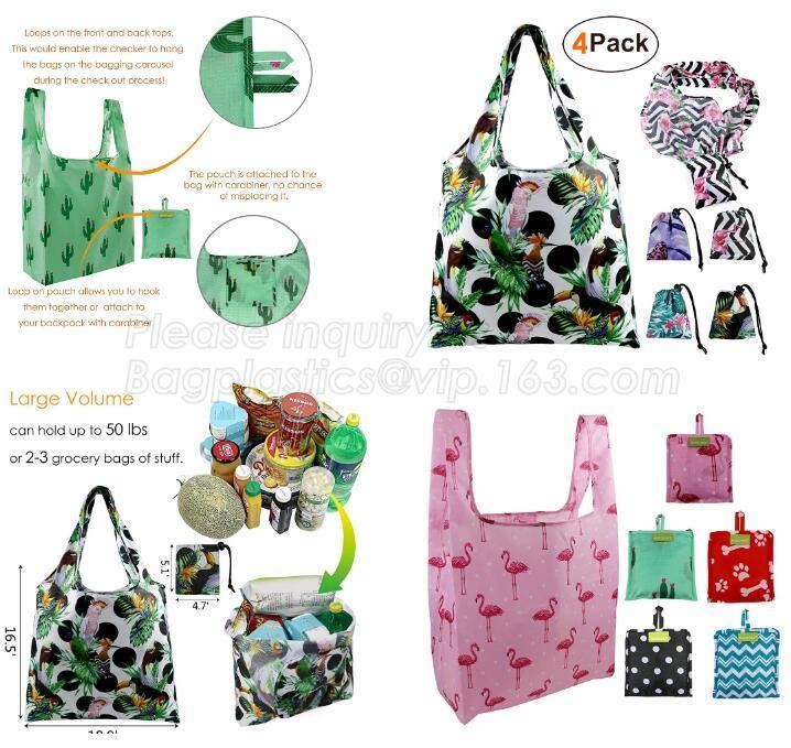 Nylon folding pocket foldable polyester shopping bag,Fashionable 420D Custom Logo Polyester Drawstring Bag bagease pack
