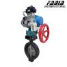 Buy cheap Small Fluid Resistance Hard Sealed Pneumatic Actuator Operated Butterfly Valve from wholesalers